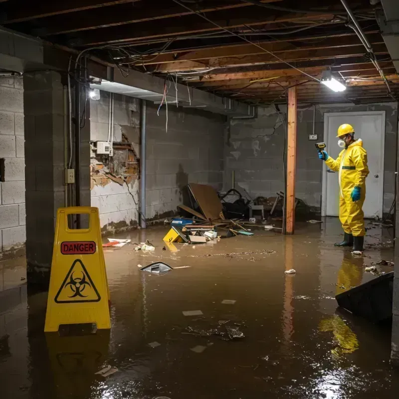 Flooded Basement Electrical Hazard in Hickman County, KY Property